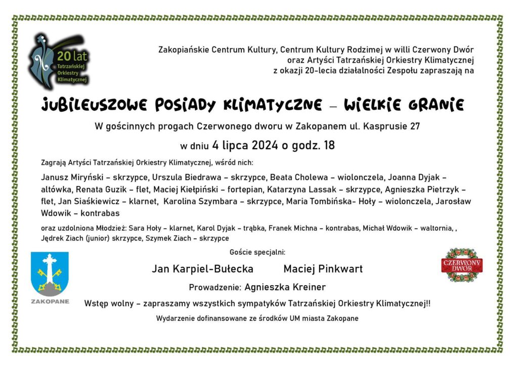 Jubileuszowe Posiady Klimatyczne
