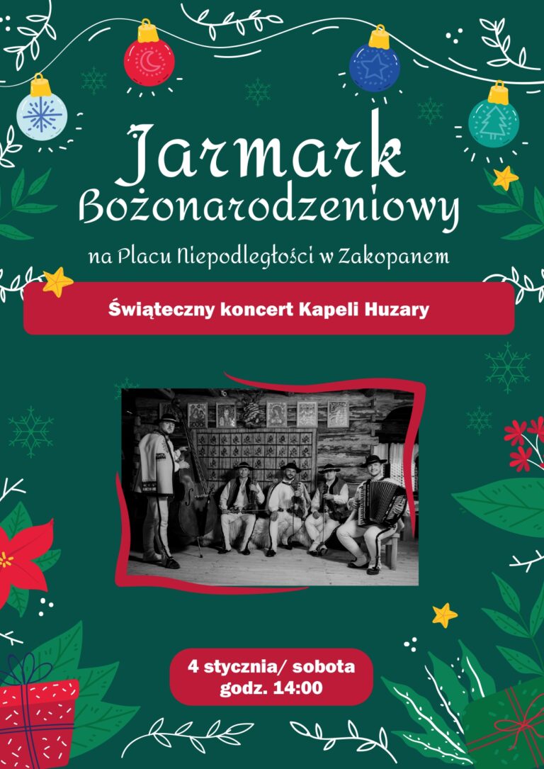 Koncert Kapeli Huzary w ramach Jarmarku Bożonarodzeniowego
