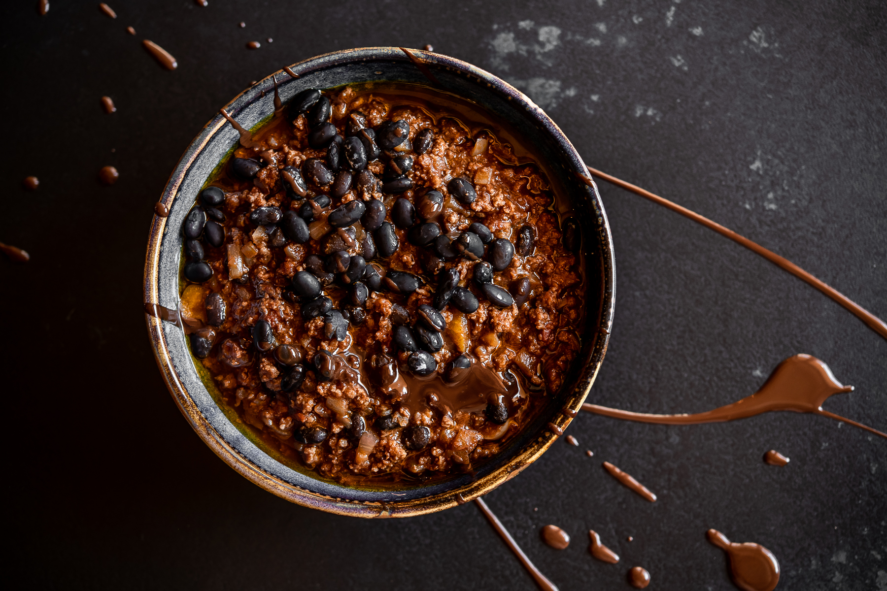Chili con carne i czekolada