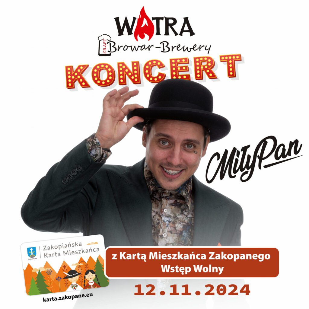 Koncert Miły Pan w Restauracji i Browarze Watra