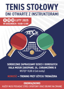 Dni otwarte z Instruktorami Tenisa Stołowego