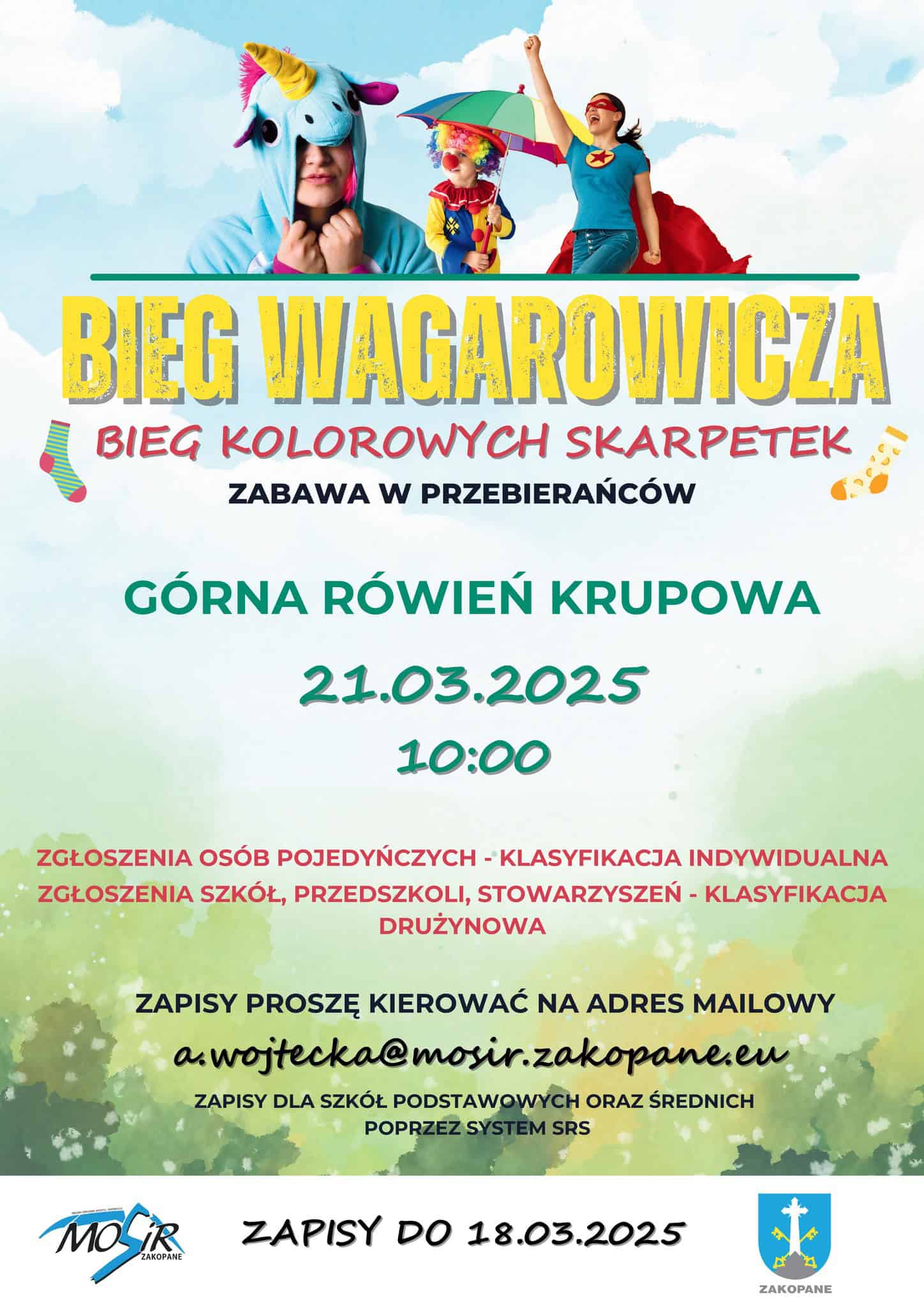 Bieg Wagarowicza - Bieg kolorowych skarpetek 1 Bieg Wagarowicza - Bieg kolorowych skarpetek
