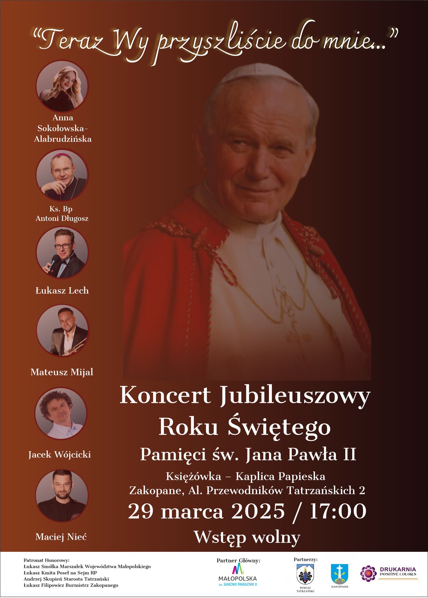 Koncert Jubileuszowy Roku Świętego Pamięci św. Jana Pawła II
