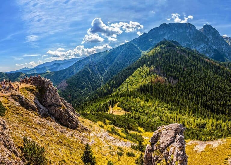Widok z Nosala na Giewont
