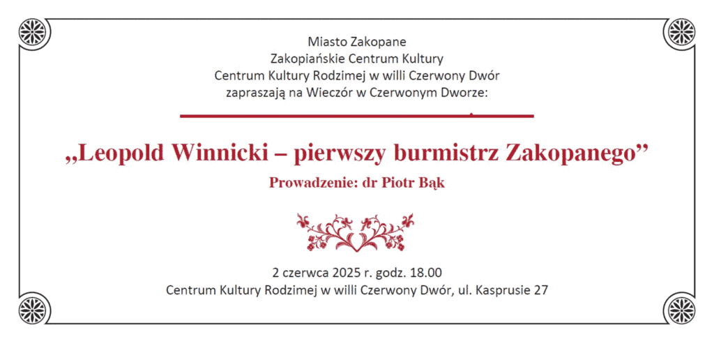 W Czerwonym Dworze o Leopoldzie Winnickim