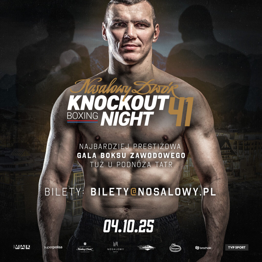 Gala Knockout Boxing Night w Nosalowym Dworze 1 Plakat Knockout Boxing Night 2025