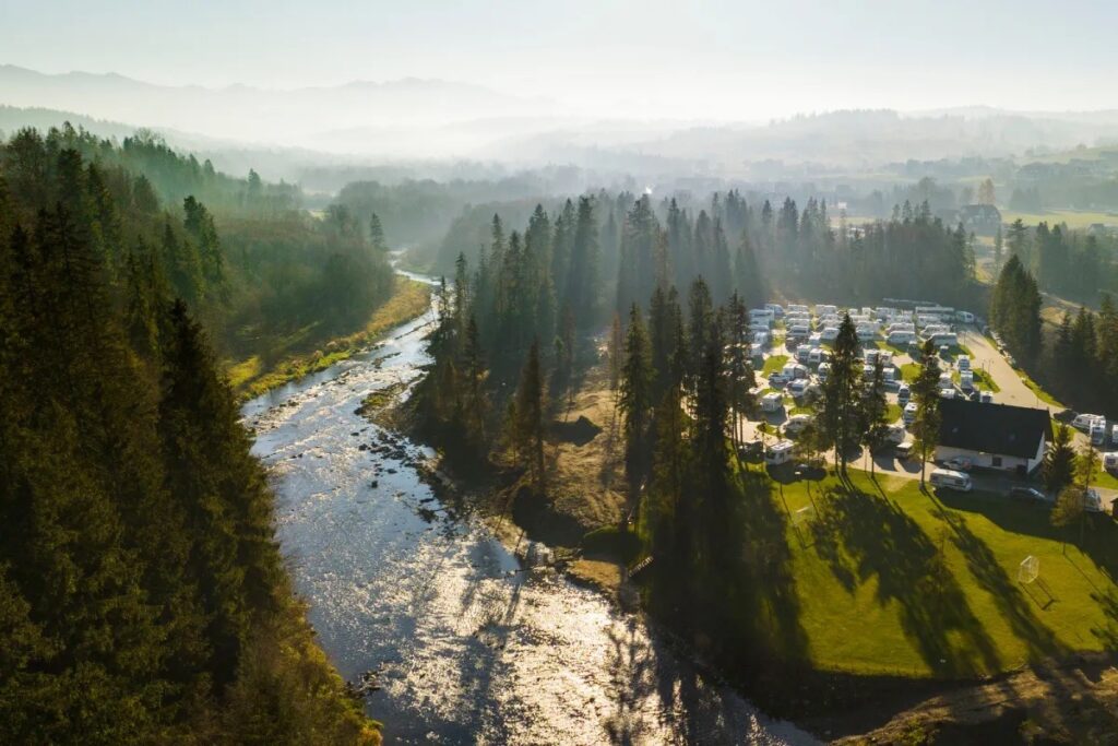 Camping na Podhalu przy Termach Gorący Potok