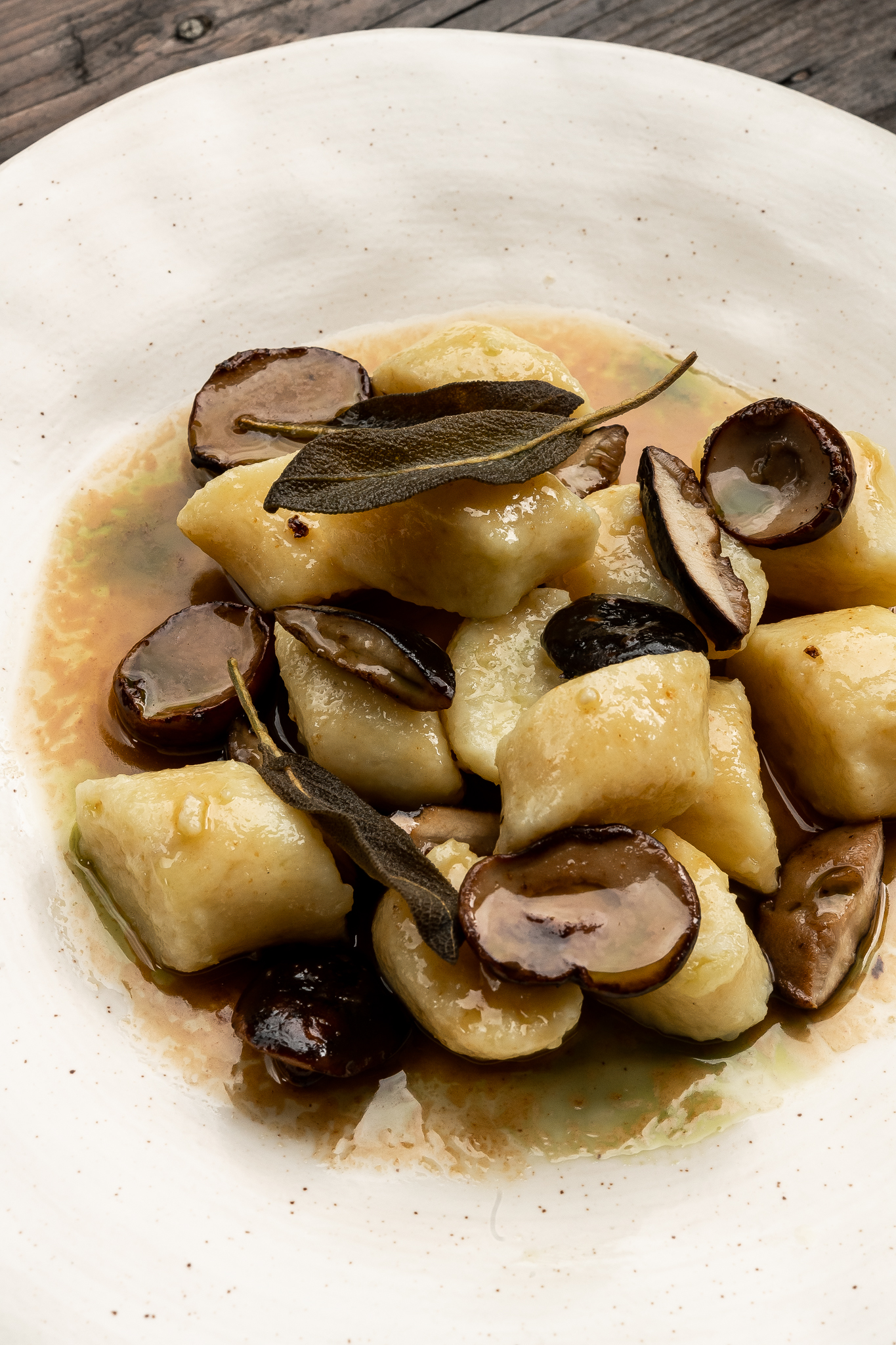 Kopytka z podgrzybkami