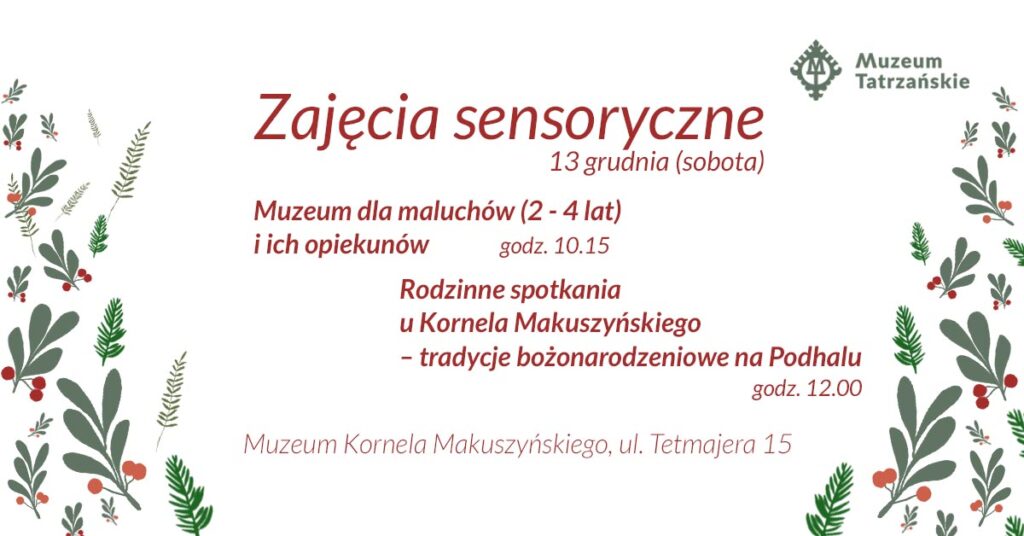 Świąteczne zajęcia edukacyjne w Muzeum Tatrzańskim