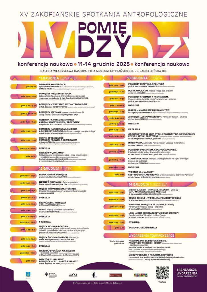 XV Zakopiańskie Spotkania Antropologiczne