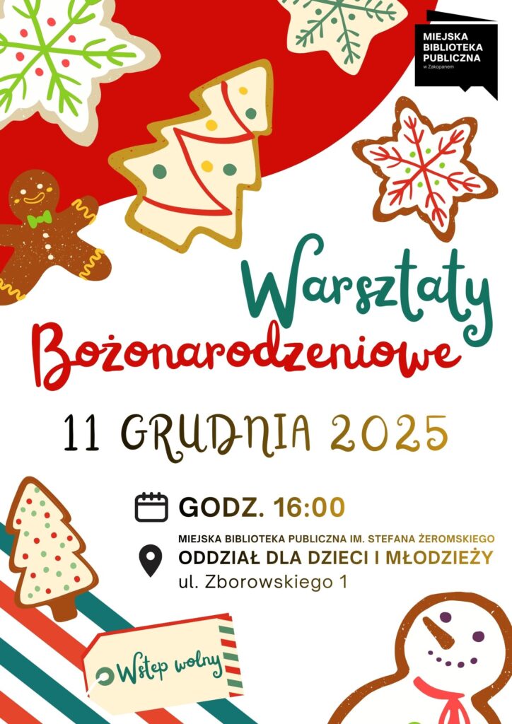 Warsztaty bożonarodzeniowe „Aniołki, bombki i pierniki - razem tworzymy klimat świąt”