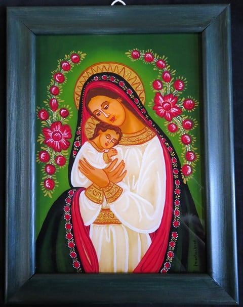 Wernisaż wystawy "Janina Maślanka. Światło serca - malarstwo na szkle"