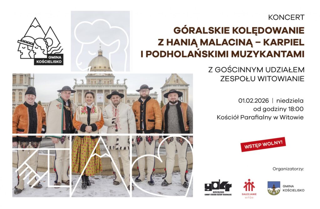 Góralskie kolędowanie z Hanią Malaciną-Karpiel i podholońskimi muzykantami 1 Góralskie kolędowanie z Hanią Malaciną-Karpiel i podholońskimi muzykantami