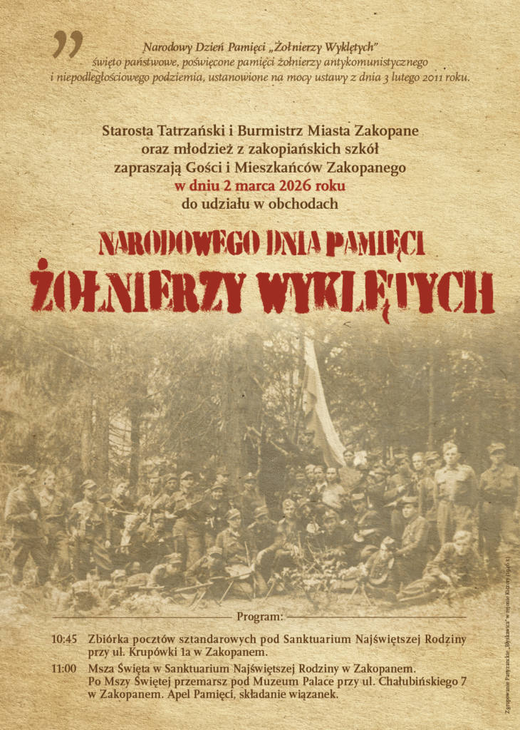 Dzień Pamięci Żołnierzy Wyklętych 2026 1 Dzień Pamięci Żołnierzy Wyklętych 2026