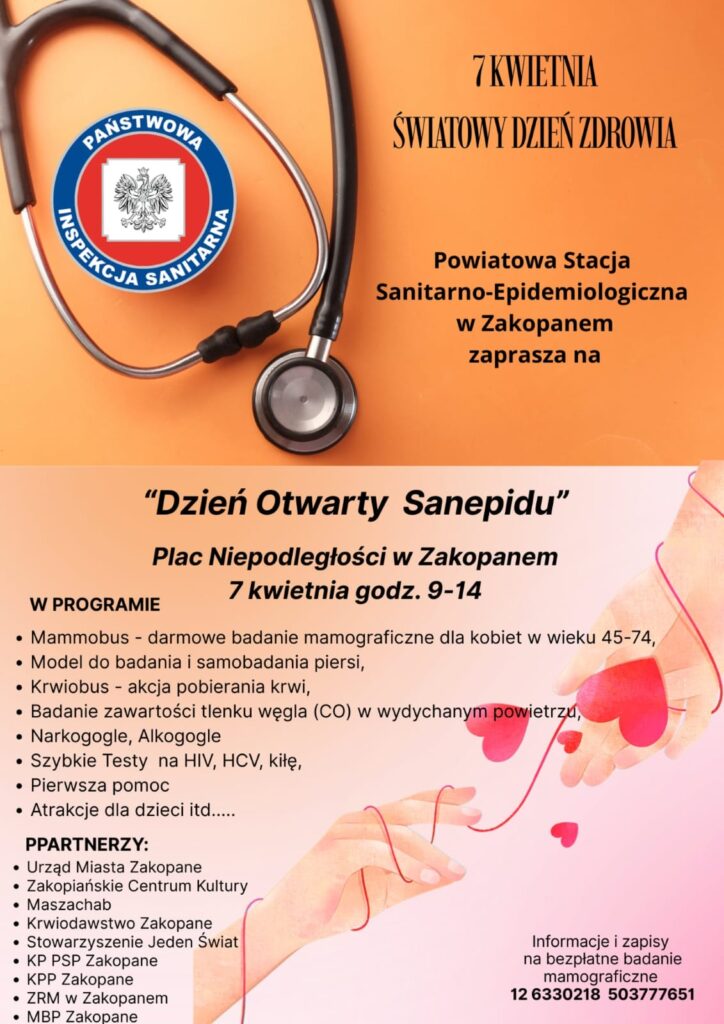 Dzień Otwarty Sanepidu w Zakopanem 1 Dzień Otwarty Sanepidu w Zakopanem